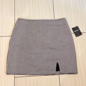Forever 21 Houndstooth Mini Skirt